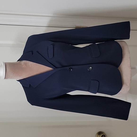 Gap Size 0 Navy Blue Fitted Blazer, Double Button, Excellent Used Condition - Picture 1 of 13